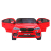 BMW X6M XXL dla 2 dzieci Czerwony SUV + Pilot + Ekoskóra
